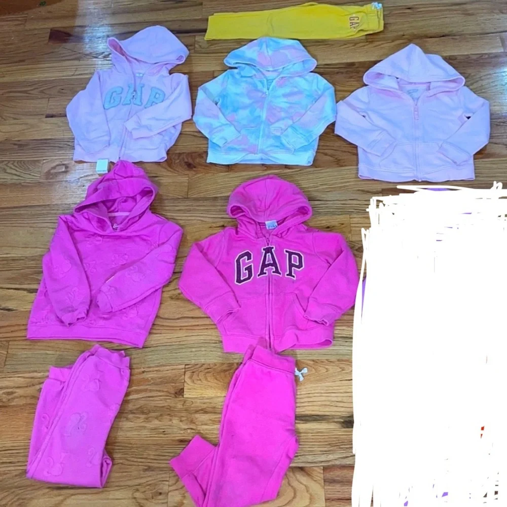 Bundle 10 PCS Toddler sweatsuit Sweatshirt Sweatpants 2 piece matching 4T